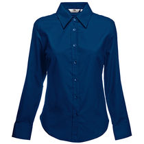 Blusa de mujer oxford la fruit of the loom 135 personalizada azul marino Blusa de mujer oxford la fruit of the loom 135 personalizada azul marino
