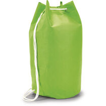 Macuto petate en non woven personalizado verde claro Macuto petate en non woven personalizado verde claro