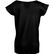 Camiseta escotada de mujer marylin sols 110 grabada negro