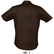 Camisa gama alta de hombre broadway sols 140 personalizada marron oscuro