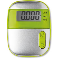 Podometro con clip contador de kms y cal onmood verde lima Podometro con clip contador de kms y cal onmood verde lima