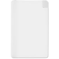 Powerbank extra plano 2000 mah personalizado blanco Powerbank extra plano 2000 mah personalizado blanco