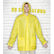 Chubasquero de pvc impermeable personalizado amarillo