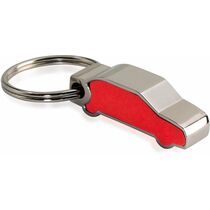 Llavero coche en metal y eva personalizado rojo Llavero coche en metal y eva personalizado rojo