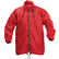 Impermeable de poliester con capucha garu personalizado rojo