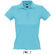 Polo pique 100 algodon de mujer people sols 210 merchandising azul atolon