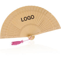 Abanico de madera personalizado natural Abanico de madera personalizado natural