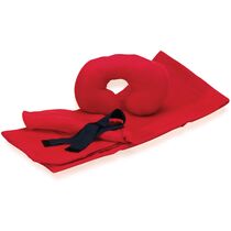 Set manta polar y almohadilla personalizado rojo Set manta polar y almohadilla personalizado rojo