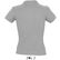 Polo pique 100 algodon de mujer people sols 210 con logo gris marengo