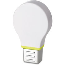 Marcador con forma de bombilla personalizado blanco Marcador con forma de bombilla personalizado blanco