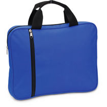 Portadocumentos con asa de poliester 600d personalizado azul Portadocumentos con asa de poliester 600d personalizado azul