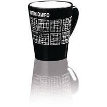Taza mildu antonio miro personalizada negro Taza mildu antonio miro personalizada negro
