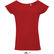 Camiseta escotada gama alta de mujer marylin sols 110 barata rojo tango