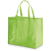 Bolsa en non woven grande y ancha barata verde claro Bolsa en non woven grande y ancha barata verde claro