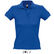 Polo pique 100 algodon de mujer people sols 210 con logo azul royal