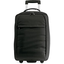 Trolley plegable en poliester personalizado negro Trolley plegable en poliester personalizado negro