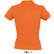 Polo pique 100 algodon de mujer people sols 210 grabado naranja