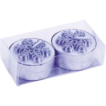 Set de 2 velas estrella personalizado plata Set de 2 velas estrella personalizado plata