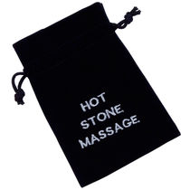 Piedras de masaje con instrucciones personalizado negro Piedras de masaje con instrucciones personalizado negro