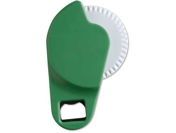 Cortador de pizza y abridor de botellas barato verde Cortador de pizza y abridor de botellas barato verde