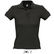 Polo pique 100 algodon de mujer people sols 210 merchandising negro