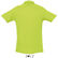 Polo pique 100 algodon spring ii sols 210 original verde manzana