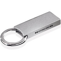 Llavero metalico antonio miro personalizado gris Llavero metalico antonio miro personalizado gris