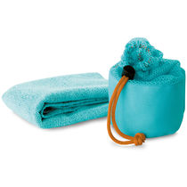 Toalla deporte poli algo 31x30 cm personalizada azul Toalla deporte poli algo 31x30 cm personalizada azul