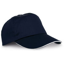 Gorra beisbol 5 paneles visera sandwich personalizada azul Gorra beisbol 5 paneles visera sandwich personalizada azul