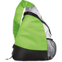 Mochila triangular ligera con 1 asa grabada verde lima Mochila triangular ligera con 1 asa grabada verde lima