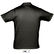 Polo punto liso unisex prescott men sols 170 con logo negro