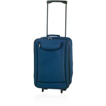 Trolley plegable semirrigido con bolsillo personalizado azul marino Trolley plegable semirrigido con bolsillo personalizado azul marino