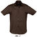 Camisa gama alta de hombre broadway sols 140 original marron oscuro