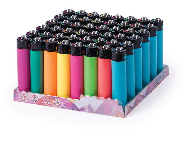 Pack de 48 encendedores personalizados de colores