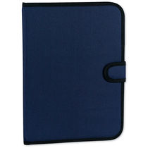 Carpeta portafolios de poliester con bloc personalizada azul marino Carpeta portafolios de poliester con bloc personalizada azul marino