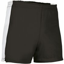 Bermuda deportiva bicolor de nino milan grabada negro blanco Bermuda deportiva bicolor de nino milan grabada negro blanco
