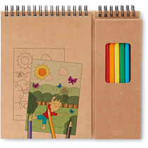 Set de lapices y cuaderno personalizado