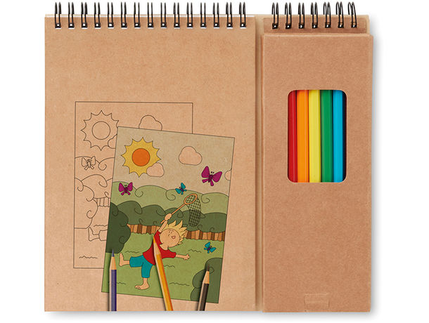 Cuaderno personalizado empresas + Pack de 3 lápices. Todos iguales