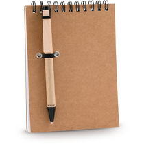 Libreta reciclada con boli y 60 hojas personalizada Libreta reciclada con boli y 60 hojas personalizada