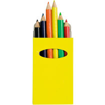 6 lapices de color caja y lapices coloreados personalizado amarillo 6 lapices de color caja y lapices coloreados personalizado amarillo