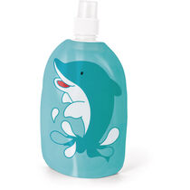 Bidon plegable 300 ml divertidos decorados personalizado azul claro Bidon plegable 300 ml divertidos decorados personalizado azul claro