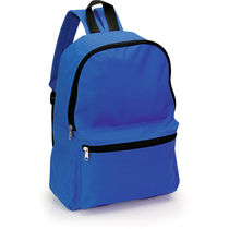 Mochila con cremalleras contraste personalizada azul Mochila con cremalleras contraste personalizada azul
