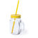 Tarro multiusos de cristal de 500ml heisond amarillo