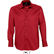 Camisa gama alta de hombre brighton sols 140 con logo rojo cardinal