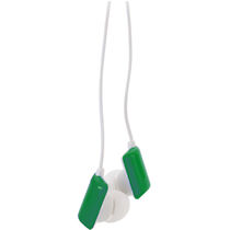 Auriculares con gran espacio para logo barato verde Auriculares con gran espacio para logo barato verde