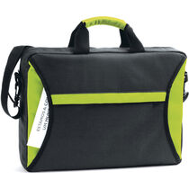 Maletin cartera de congresos bicolor personalizado verde claro Maletin cartera de congresos bicolor personalizado verde claro