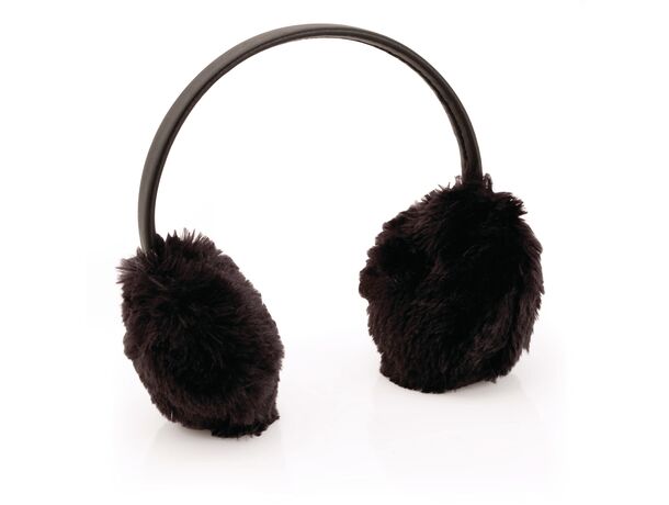 Orejeras forradas tipo borrego personalizado negro Orejeras forradas tipo borrego personalizado negro