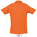 Polo pique 100 algodon spring ii sols 210 grabado naranja