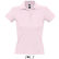 Polo pique 100 algodon de mujer people sols 210 con logo rosa palido