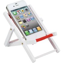 Soporte para el movil tumbona de madera personalizado Soporte para el movil tumbona de madera personalizado